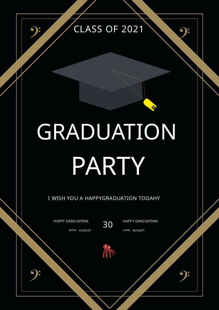 black sophistication a stylish graduation invitation
