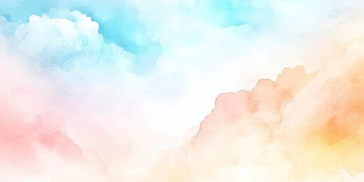 abstract watercolor background with pastel colors like light blue and pink mix with orange and yellow colors, Abstract, Watercolor, Background Background image