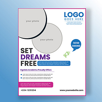 education flyer vector Template