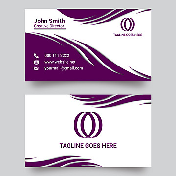modern and unique business card design presentation vector Template