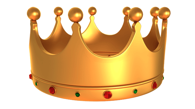 3d texture golden crown stereoscopic metal metallic feel png, Stereoscopic, Metal crown 3d vector