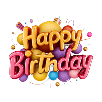 colorful balloon happy birthday text with festive decorations happy birthday balloon text festive decorations png, Happy Birthday, Balloon Text, Festive Decorations PNG Image and Clipart