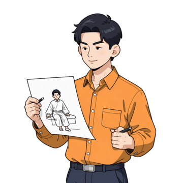 drawing men, Contour, Blue, Sketch PNG and PSD