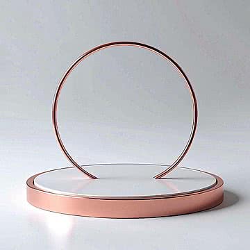 Elegant Rose Gold  White Luxury Podium Display  HighResolution 3D Render