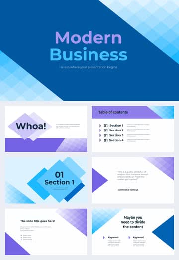 modern business company profile