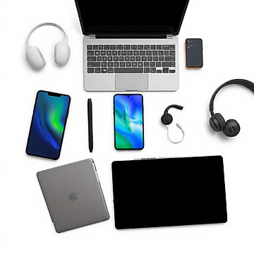 Modern Tech Essentials A HighResolution Showcase of Sleek Electronic Devices