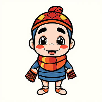 Whimsical Buddy A Vibrant Cartoon Character with Playful Charm